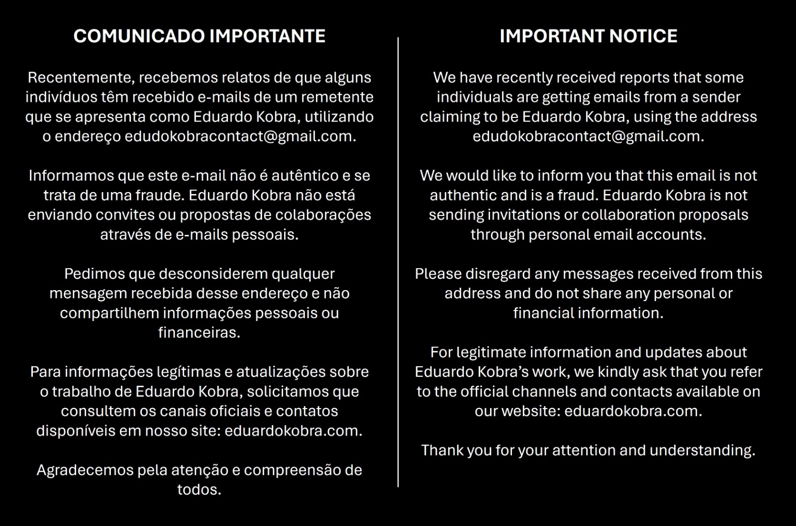 Comunicado